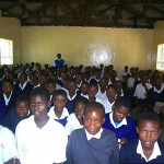 Tanzanian students at Olchoki Primary School